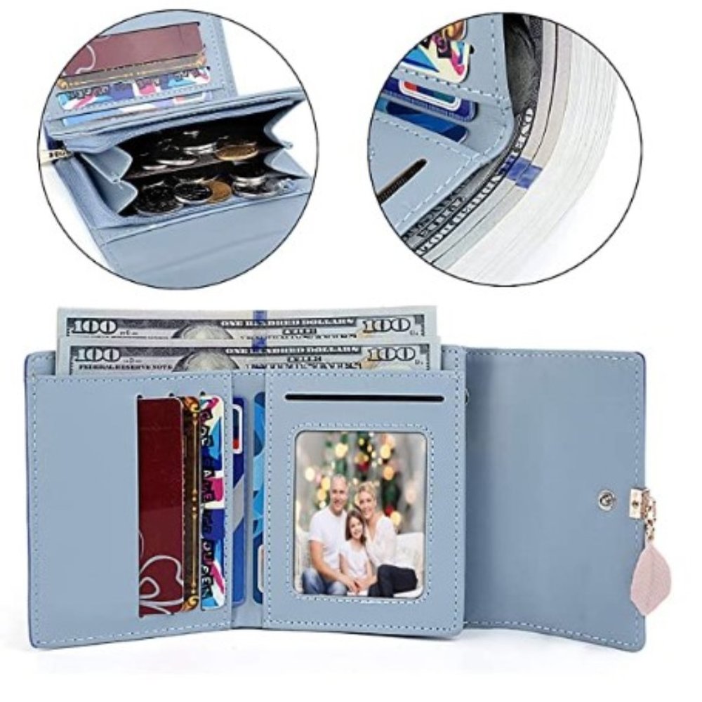 Small Leather Wallet for Women - Picture 4 of 6